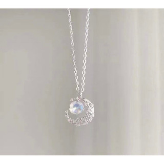 Dây chuyền nữ bạc ta LoPa SK088 dáng trăng sao moon nhẹ nhàng | Dây chuyền bạc nữ đẹp