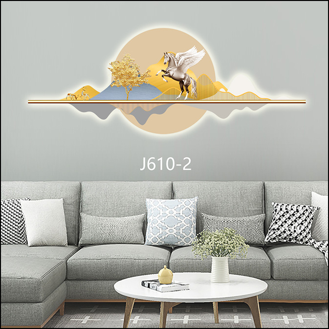 Tranh 3D LED Cắt Phong Cảnh Thiên Nhiên Trang Trí Phòng Khách Quán Tiệm Shop OHA Decor