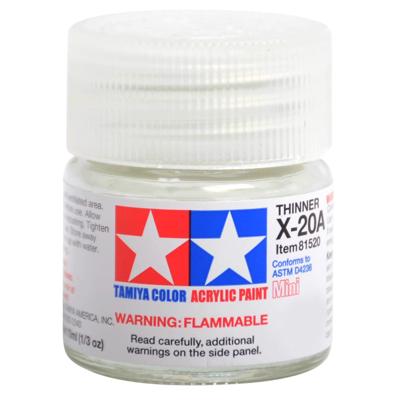 Dung dịch pha sơn gốc nước Tamiya Thinner Acrylic Paint X20A X-20A 46ml ...