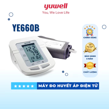 Máy đo huyết áp bắp tay YUWELL YE660B bảo hành 5 năm chính hãng