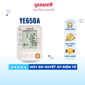 Máy đo huyết áp và nhịp tim YUWELL 650A bảo hành 5 năm chính hãng