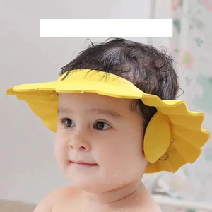 MŨ NÓN GỘI ĐẦU CHẮN NƯỚC CHO BÉ KHI TẮM CÓ VÀNH CHE TAI - DỤNG CỤ TẮM VÀ VỆ SINH CHO BÉ - MŨ GỘI ĐẦU CHO BÉ SM01