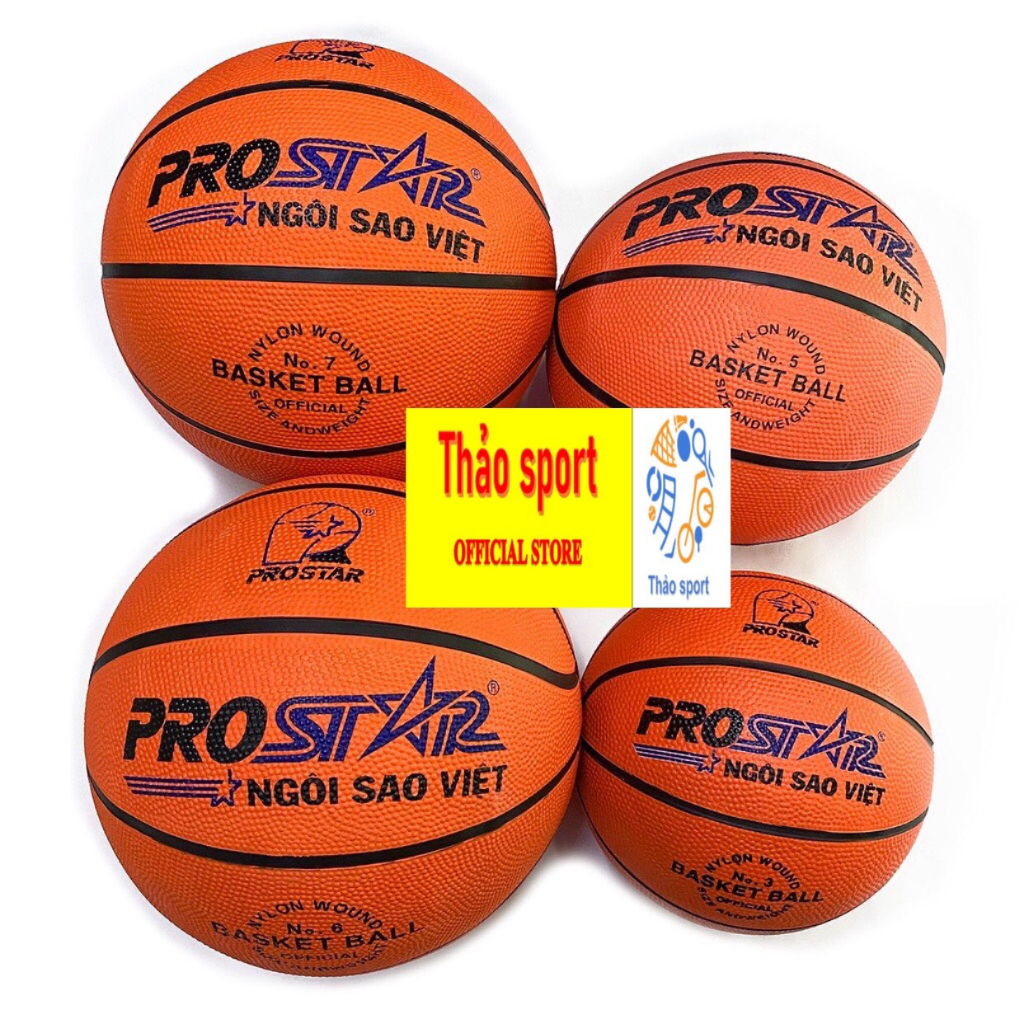 Bóng Rổ Prostar Size 3,5,6 Thi Đấu Luyện Tập -TẶNG KIM BƠM,TÚI ĐỰNG ...