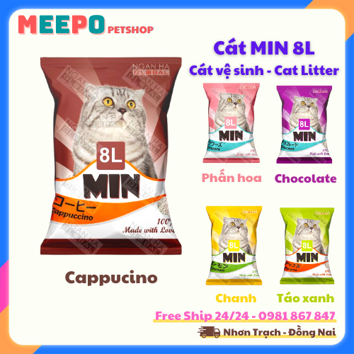 Cát MIN 8L Cát vệ sinh cho mèo xuất xứ Nhật Bản, Cat Litter Japan