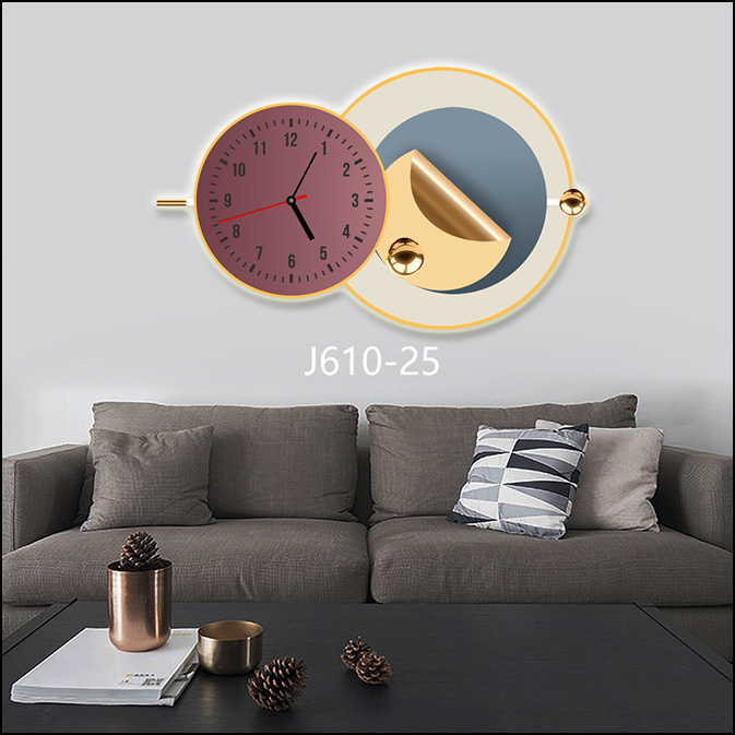 Tranh 3D LED Cắt Đồng Hồ Hoa Cúc 