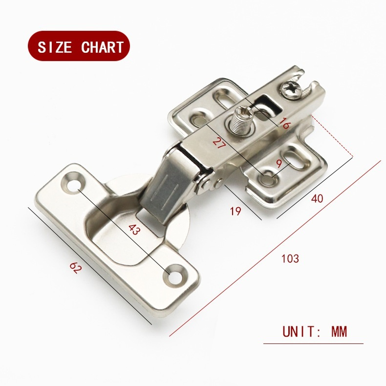 Bản lề tủ Bản lề inox cao cấp Bản lề bật giảm chấn cao cấp chống gỉ sét trọn đời -Giao nhanh - Không ưng hoàn tiền