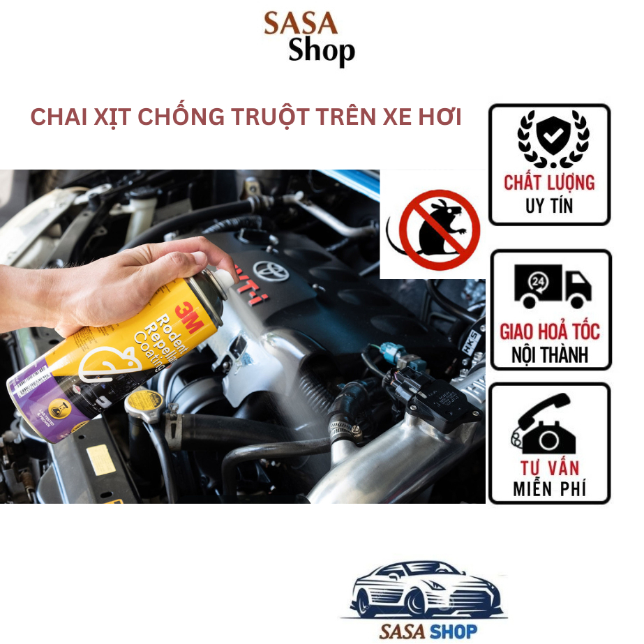 Chai Xịt Chống Chuột 3M Đuổi chuột khỏi khoang nguyên nhân xe con xe