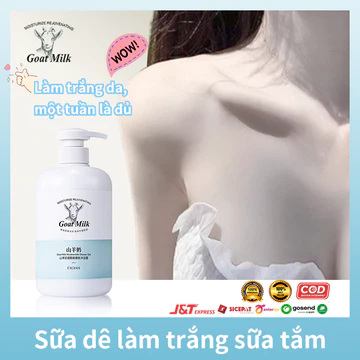 sữa tắm trắng da toàn thân sữa tắm dưỡng ẩm sữa tắm dê sữa tắm dưỡng trắng 800ML sữa tắm tẩy tế bào chết sữa tắm nước hoa Trắng Da Lâu An Toàn Cho Da N