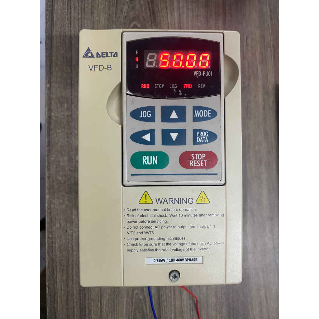 Biến Tần DELTA B VFD007B43A Nguồn 380VAC Công Suất 0.75kW Tháo Máy ...