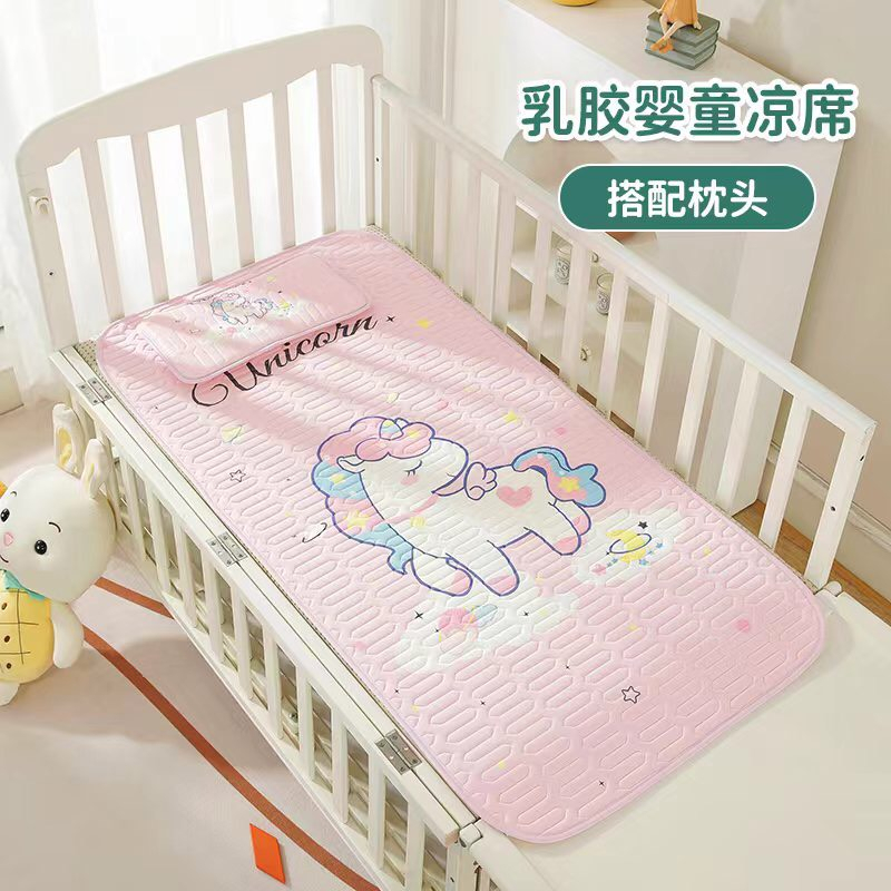 Ảnh Chiếu Điều Hòa Cao Su Non ETAMI Tặng Kèm Gối Cho Bé, Chiếu Cao Su Non 5D Thoáng Mát Cho Bé Từ Sơ Sinh 2