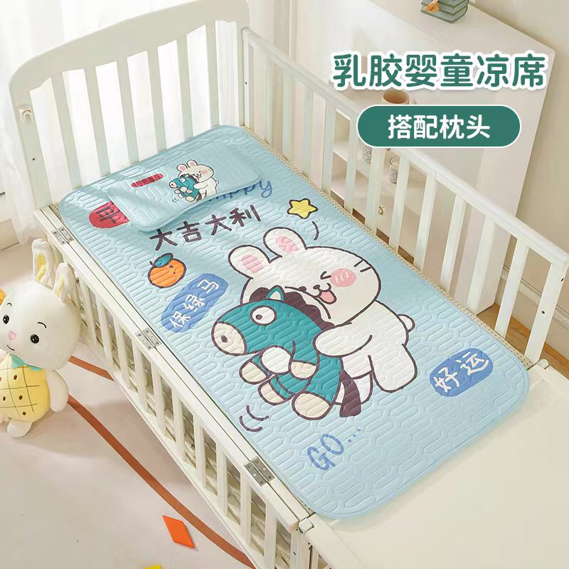 Ảnh Chiếu Điều Hòa Cao Su Non ETAMI Tặng Kèm Gối Cho Bé, Chiếu Cao Su Non 5D Thoáng Mát Cho Bé Từ Sơ Sinh 4