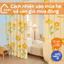 Rèm cửa chống nắng không cần khoan chất liệu poly cao cấp, Rèm che ngăn phòng có sẵn móc treo nhiều mẫu đủ kích thước