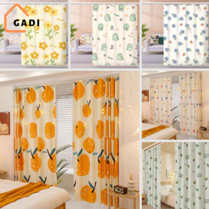 Rèm cửa chống nắng không cần khoan chất liệu poly cao cấp, Rèm che ngăn phòng có sẵn móc treo nhiều mẫu đủ kích thước