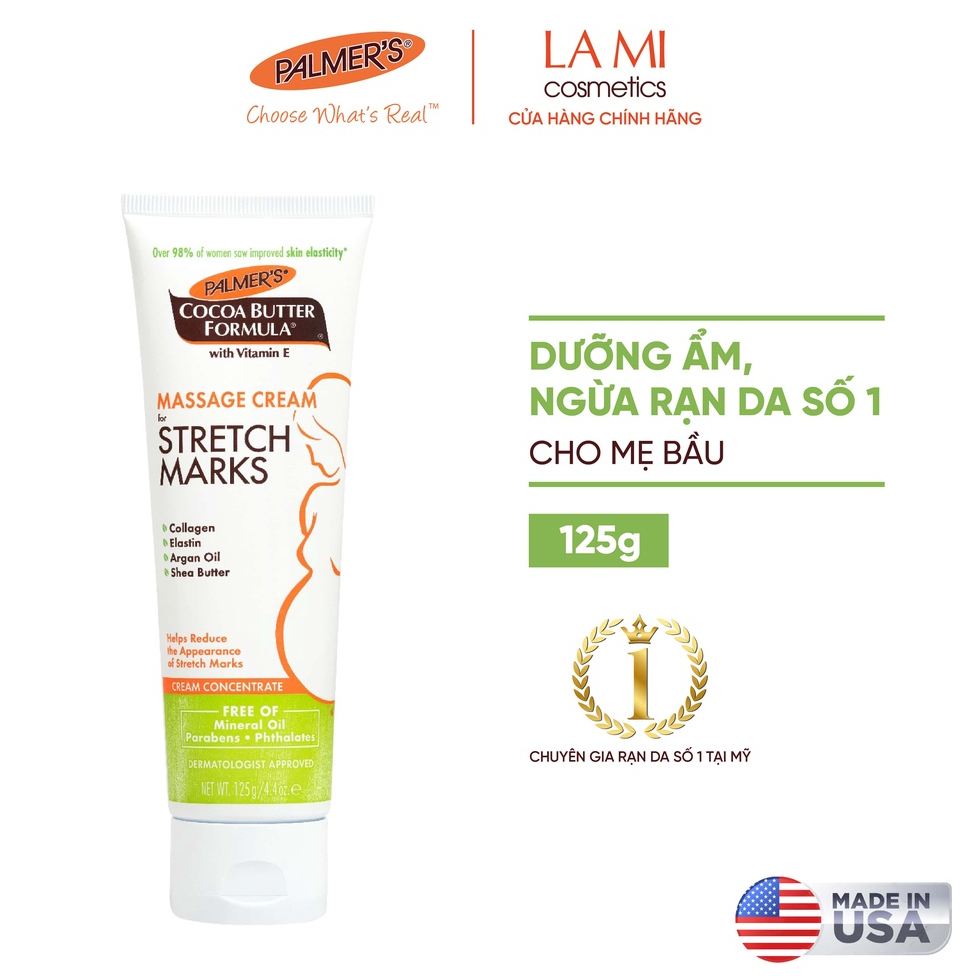 Ảnh Kem ngăn ngừa và hỗ trợ làm mờ vết rạn da Palmer's 125g 1