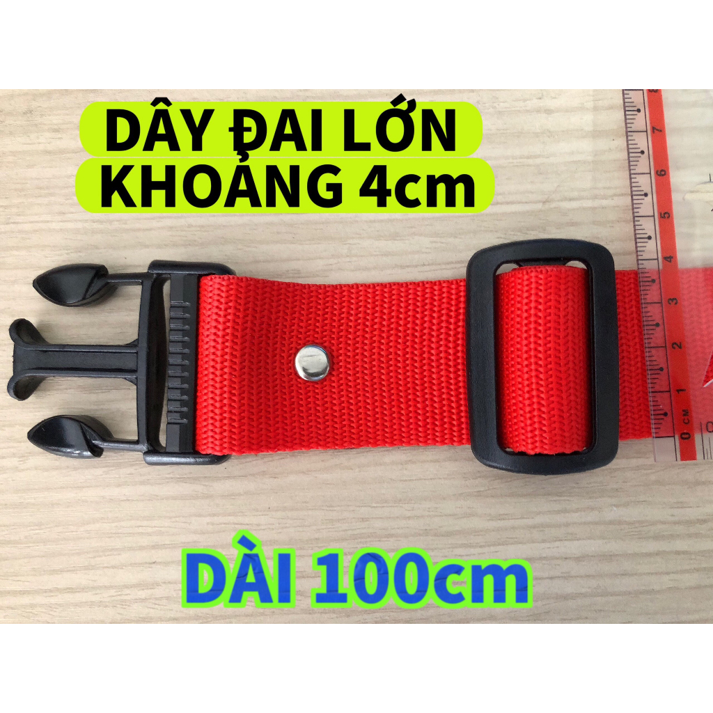 [ DÂY BẢN 4CM ] Dây Đai An Toàn Cho Bé Đi Xe Máy - Khóa Chắc Chắn, Bền Đẹp