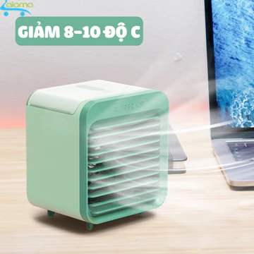 Quạt Điều Hòa Hơi Nước Máy Lạnh Mini 3 Tốc Độ Thổi Gió Phun Sương Kép Sử Dụng Trong Vòng 10H