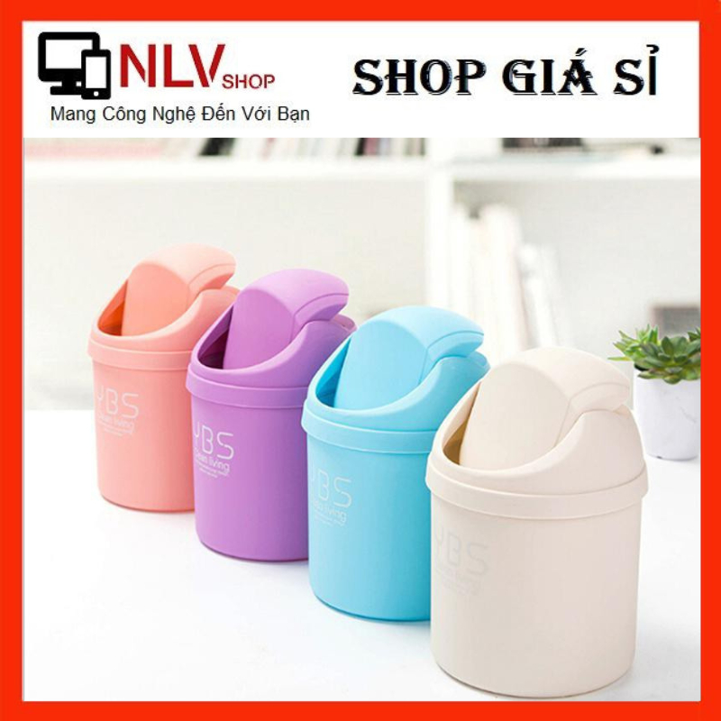 Thùng Rác Mini Để Bàn YBS Nắp Bật Tiện Lợi, Sọt Rác Mini Nhỏ Gọn Siêu ...