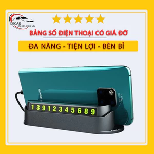 Bảng ghi số điện thoại trên ô tô , bảng báo số có giá đỡ điện thoại gắn taplo ô tô khi dừng đỗ có giá đỡ