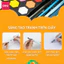 Màu Nước Dạng Nén Kèm 8 Dụng Cụ Solid Water Color Finenolo - Cao Cấp Cho Học Sinh
