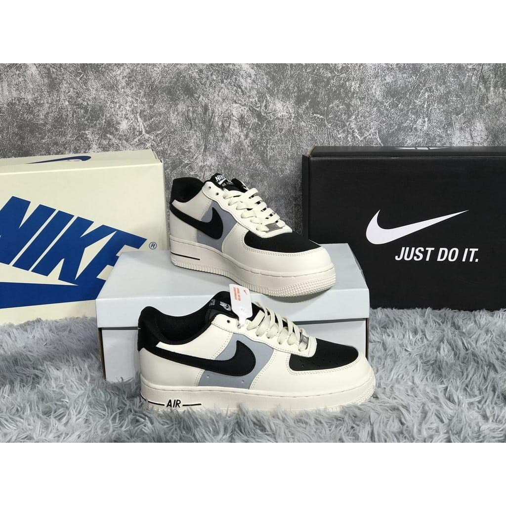 Giày _Nike Air Force 1 mũi đen nam nữ, giày AF1 White Black bản S.Cấp ...