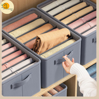 Hộp Vải Đựng Quần Áo Chia Ngăn Khung Cứng, Khay Đựng Quần Áo Đồ Lót Chia Ngăn Gọn Gàng 88394 mienphivanchuyen199k