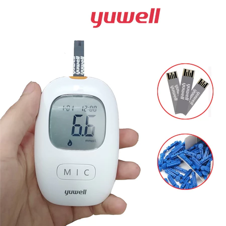 Máy đo đường huyết thế hệ mới YUWELL Accusure 710 ( MG/DL) kiểm tra đường huyết tại gia đình chính hãng