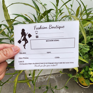 50 Phiếu giao hàng có keo sẵn, tem ghi vận đơn có sẵn keo dán kích thước to 10x15cm