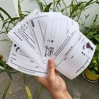 50 Phiếu giao hàng có keo sẵn, tem ghi vận đơn có sẵn keo dán kích thước to 10x15cm