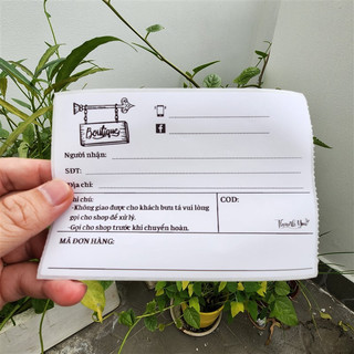 50 Phiếu giao hàng có keo sẵn, tem ghi vận đơn có sẵn keo dán kích thước to 10x15cm