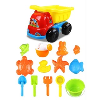 Đồ chơi xe xúc cát hạt muồng cho bé vui chơi đi tắm biển hàng dày dặn loại 1 size 25 cm
