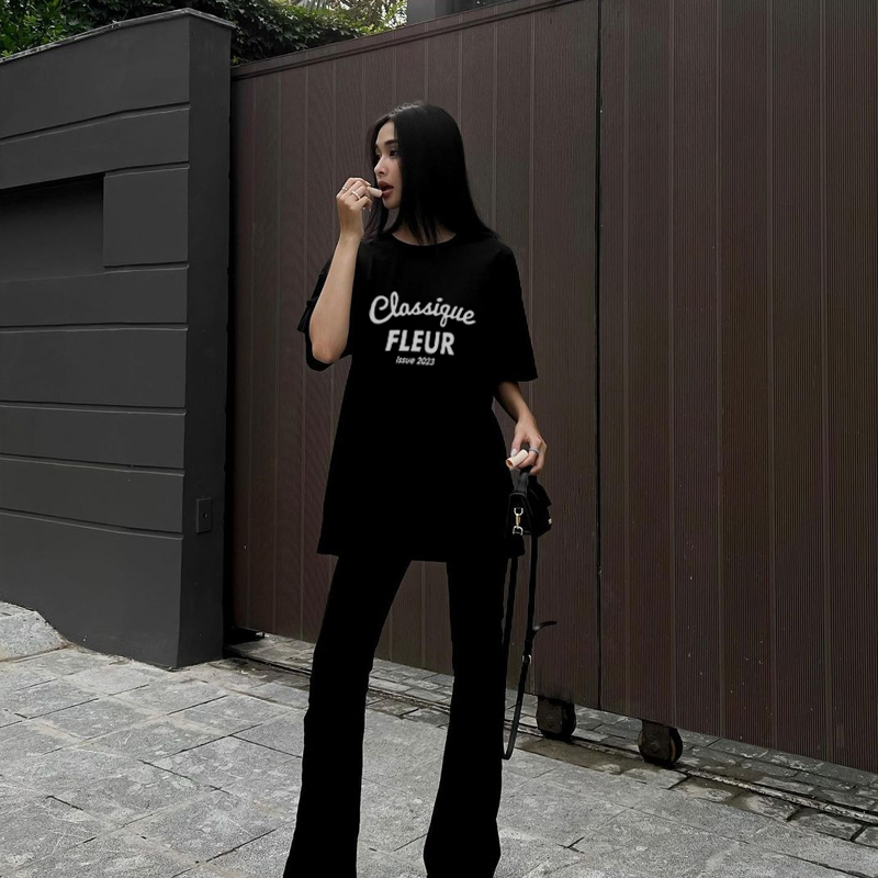 Ảnh Áo thun NELLY Cotton 260gsm Premium - Classique  Tay Lỡ Form Rộng Nam Nữ 3