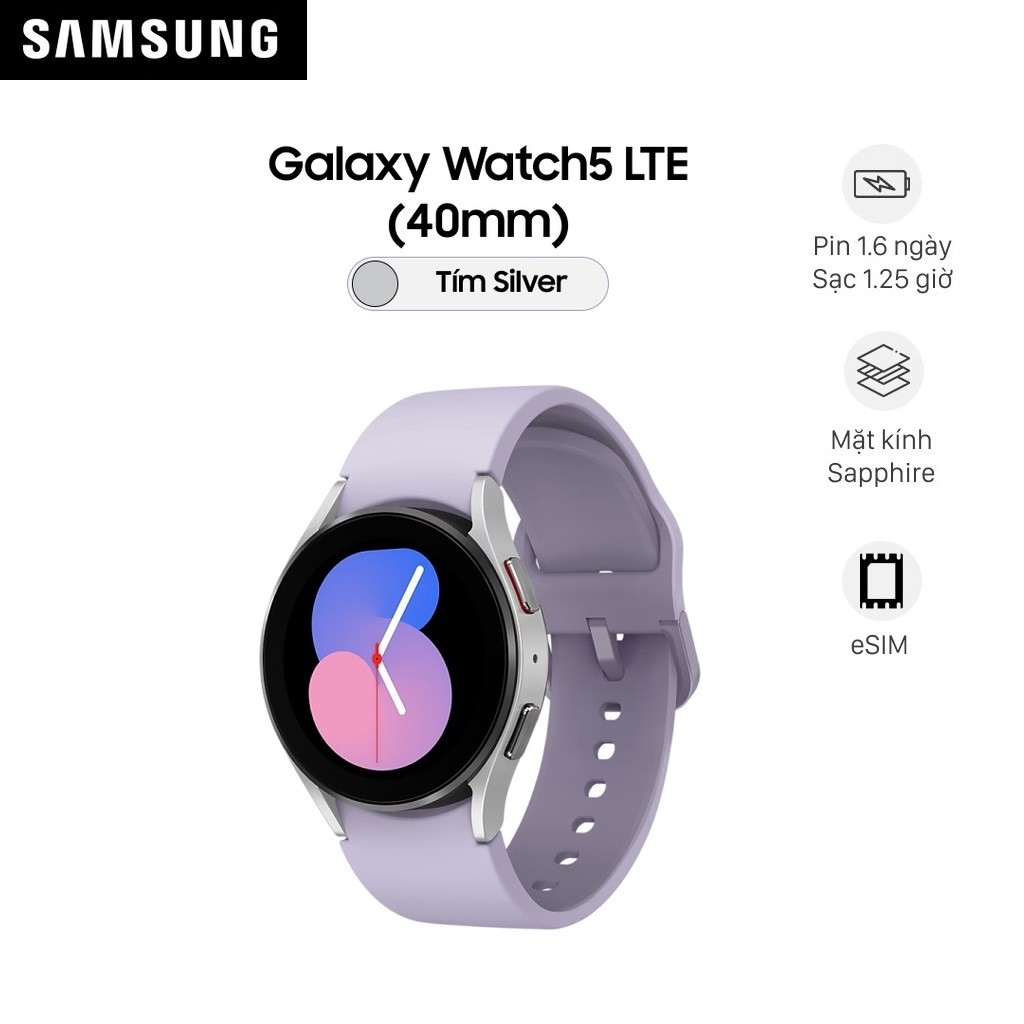 Đồng hồ thông minh Samsung Galaxy Watch 5 LTE (40mm) R905 - Hàng Chính Hãng