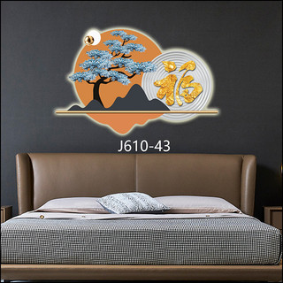 Tranh Cắt 3D LED Cắt Tròn Hiện Đại Trang Trí Phòng Khách Quán Tiệm Shop OHA Decor