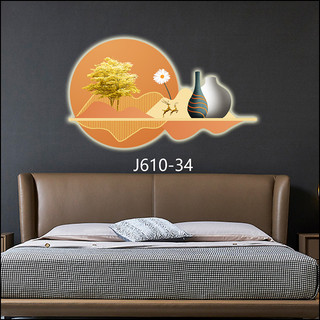 Tranh Cắt 3D LED Cắt Tròn Hiện Đại Trang Trí Phòng Khách Quán Tiệm Shop OHA Decor