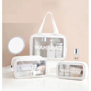 Túi đựng mỹ phẩm WASHBAG 3 size 3 màu đựng đồ trang điểm đồ cá nhân chống thấm nước