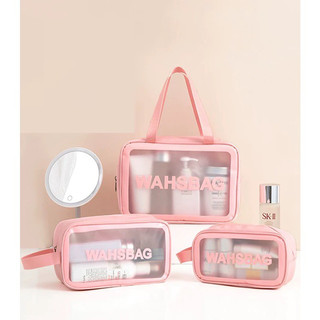 Túi đựng mỹ phẩm WASHBAG 3 size 3 màu đựng đồ trang điểm đồ cá nhân chống thấm nước