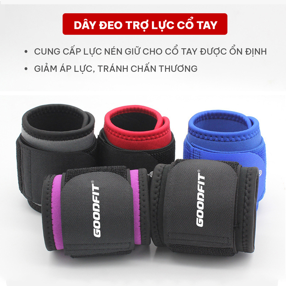 Ảnh Băng bảo vệ cổ tay tập thể thao GoodFit GF306W có thể điều chỉnh 4