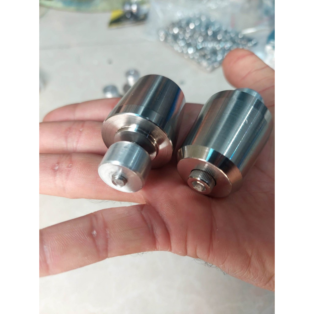 GÙ TAY LÁI INOX 304 NẶNG 400G GẮN CHO CÁC LOAI XE MÁY | Shopee Việt Nam