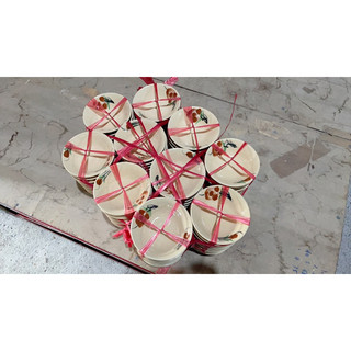 Chén Gốm Vẽ Hoa Nâu Size To 9.5cm - Hàng Đẹp Không Chấm Chân - Làm Bánh Bèo - Nướng Trứng - Chén Chấm - Gốm Lái Thiêu