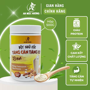 Bột ngũ cốc tăng cân, tăng cơ An Mộc Hương (500Gr) - 18 loại hạt dinh dưỡng cao cấp