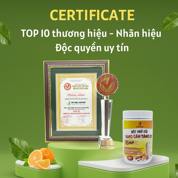 Bột ngũ cốc tăng cân, tăng cơ An Mộc Hương (500Gr) - 18 loại hạt dinh dưỡng cao cấp