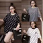 Áo thun cotton su form rộng tay lỡ - B