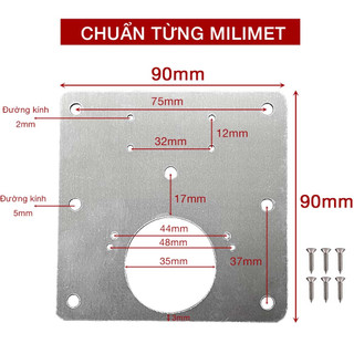 COMBO 10 Tấm thép sửa bản lề cửa gỗ, tủ nhựa, tủ bếp - tặng kèm 6 đinh vít phù hợp mọi loại bản lề okamas