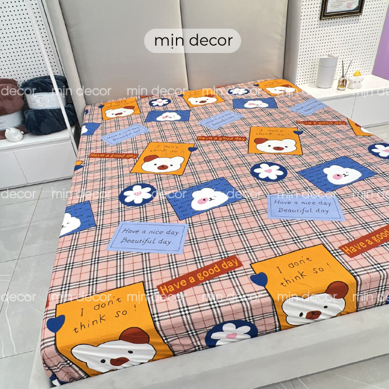 Ảnh Ga Chống Thấm Mịn Decor, Ga Chống Thấm Nước Bo Chun Đệm 10cm 3