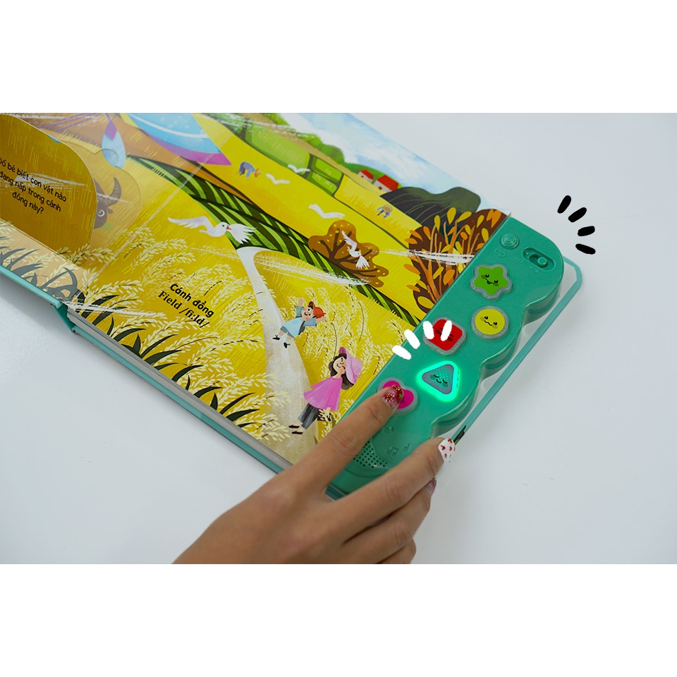 Ảnh Sách âm thanh - Chủ đề động vật, thiên nhiên, cổ tích - Đa tương tác âm thanh, lật mở cho trẻ 0 - 6 tuổi - Đinh Tị Books 2