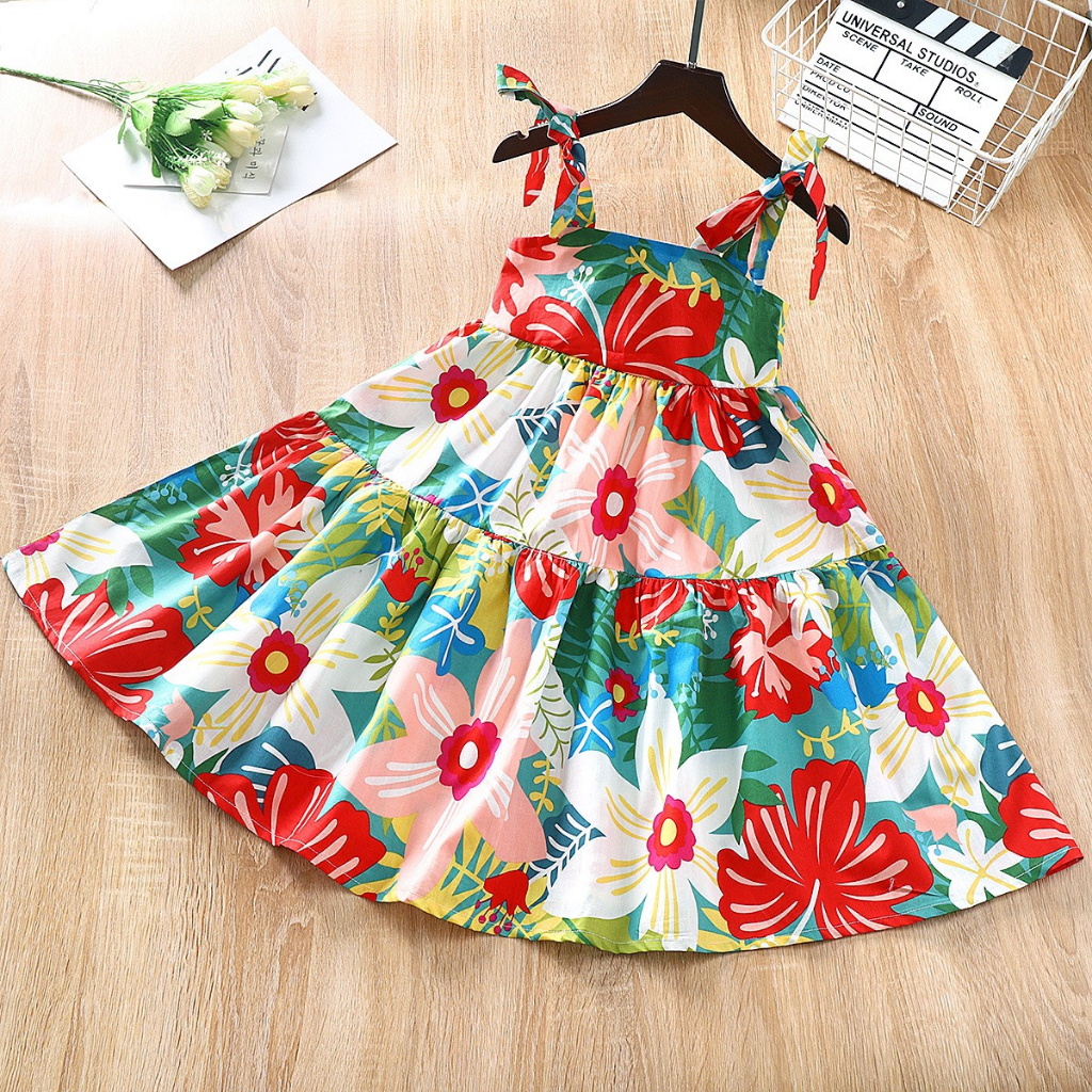 Váy maxi cho bé gái mặc hè size đại Thời trang trẻ em BEESHOP H24035