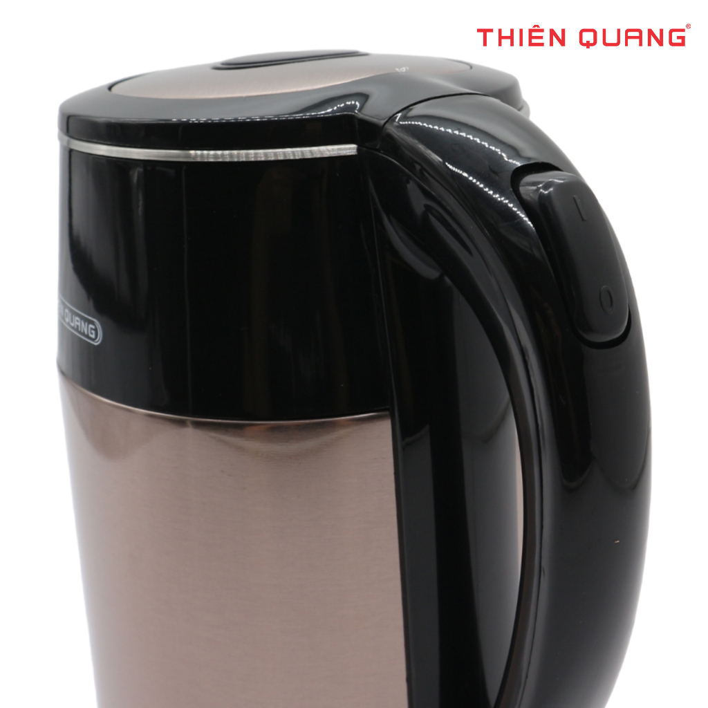 Bình Đun Siêu Tốc, Ấm Đun Siêu Tốc giữ nhiệt cao câp Thiên Quang, inox 304 cao cấp, dung tích 1.8L, công suất lớn 1500W