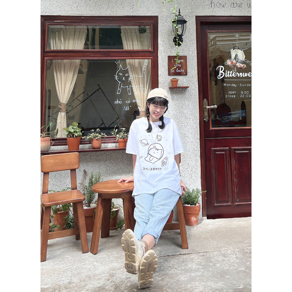 Áo Thun Astro Mimi Nam Nữ Unisex Form Rộng Oversized