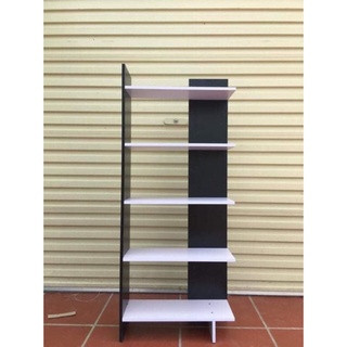 Kệ góc tường 5 tầng màu gỗ chất gỗ MDF dày 12mm dễ lắp ráp  kích thước 120x45x20 Hãng DQ HOME