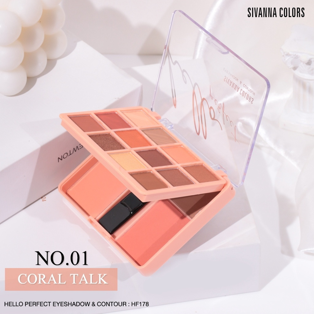 [Thailand] Bảng Phấn Mắt Má Sivanna Colors 16 Gam Màu Hello Perfect ...